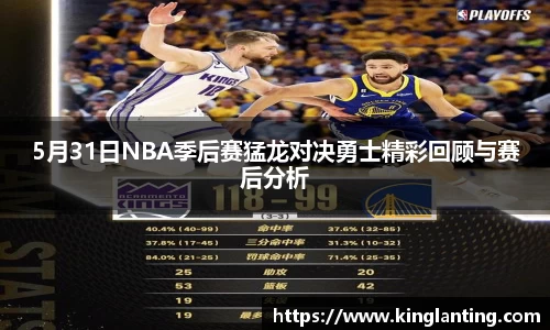 5月31日NBA季后赛猛龙对决勇士精彩回顾与赛后分析